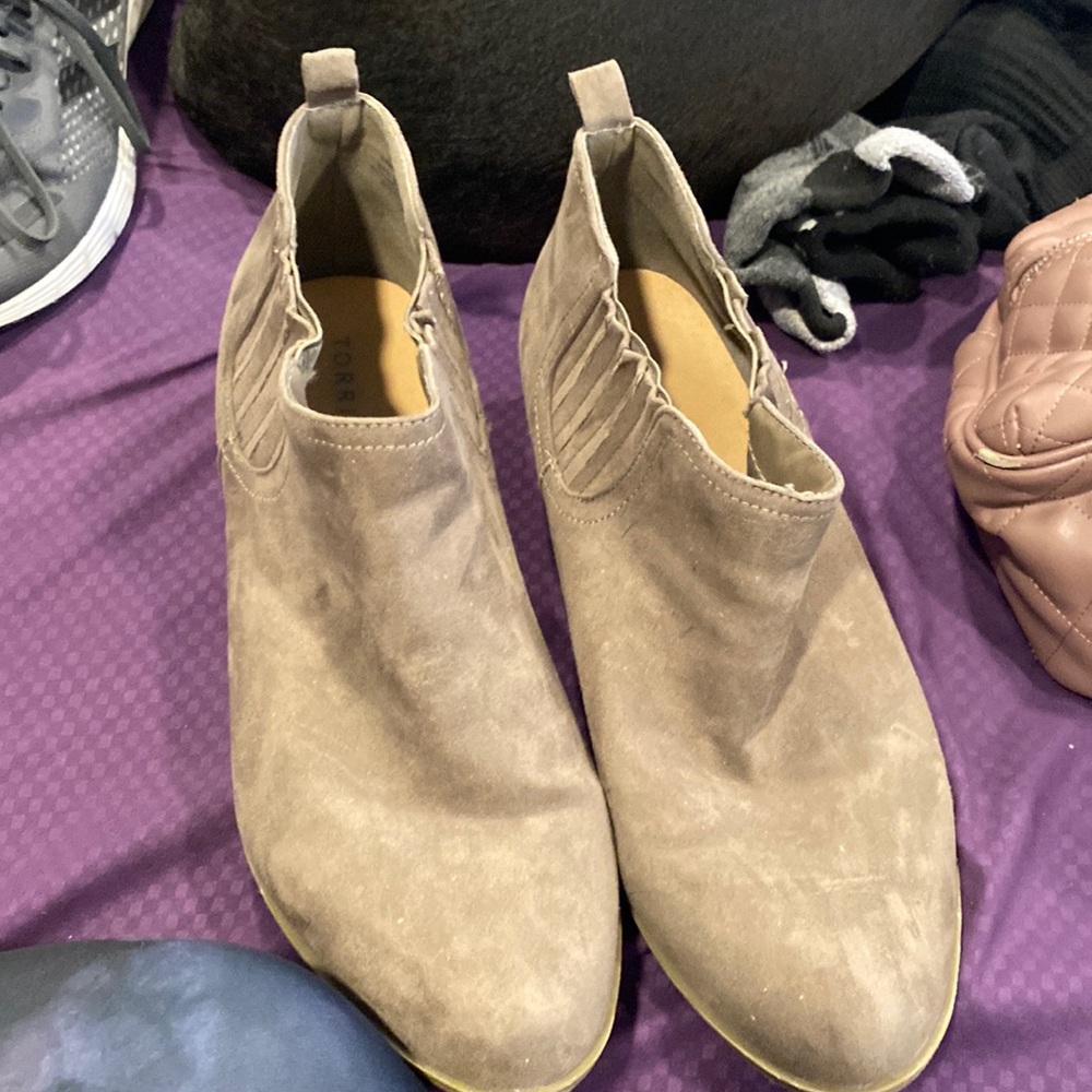 Torrid taupe booties